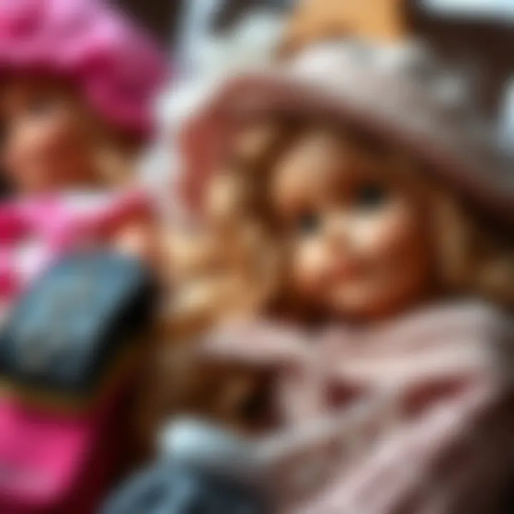 Intricate Accessories for American Dolls A detailed close-up of intricate doll accessories that enhance imaginative play.