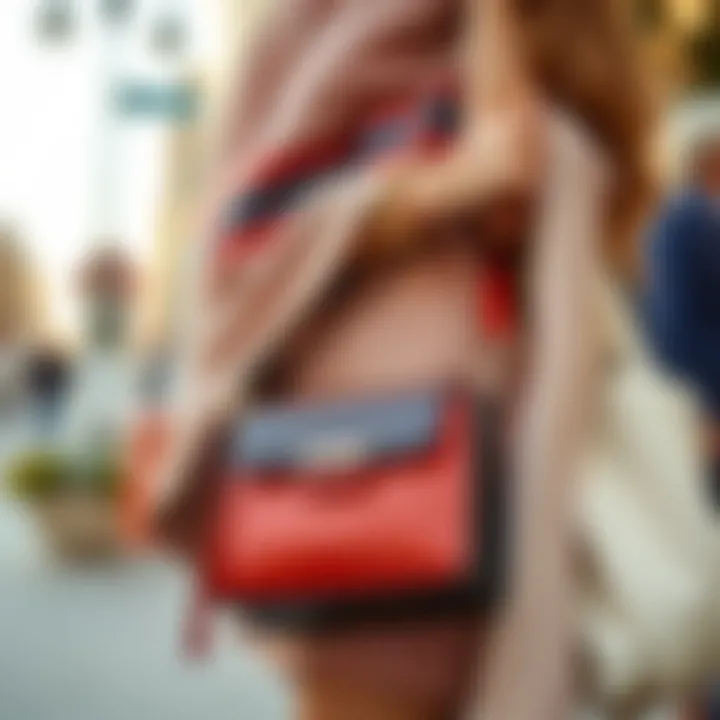 The versatility of the Bally bag styled with different outfits