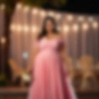 Trendy off-shoulder plus-size bridesmaid gown