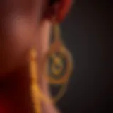 Intricate chain designs for earrings