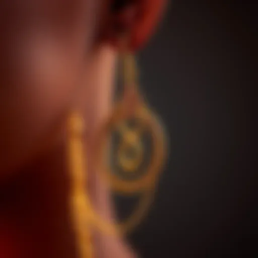 Intricate chain designs for earrings