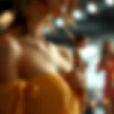 Accessorizing a dress with clips for style enhancement
