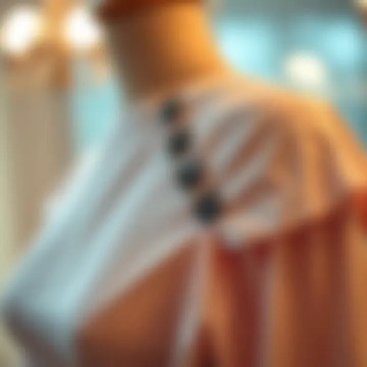 Clip application on a dress for a tighter fit