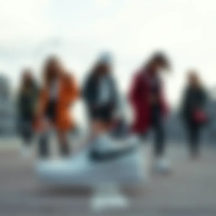 Trendy outfits paired with the Air Force 1 Shadow in contemporary fashion.