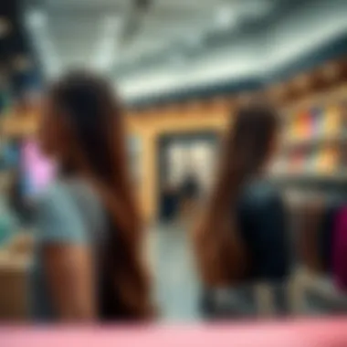 Online shopping experience for hair extension tape.