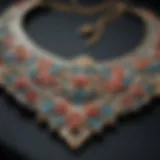 Intricate design of a custom Korean necklace showcasing traditional motifs