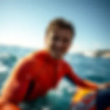 Engaging in Water Sports with Zip Front Rashguard Active individual enjoying water sports in a zip front rashguard