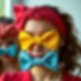 Stylish bowtie headbands in various colors