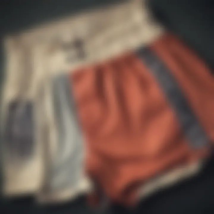 A historical timeline illustrating the evolution of boxer shorts with button fly