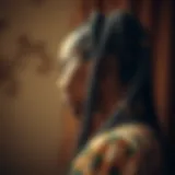 Intricate braid style with gold rings