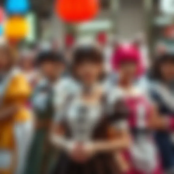 An artistic representation of cat maid costumes in pop culture, featuring various characters inspired by the theme.