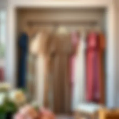 Elegant display of cotton nightgowns in various colors and designs