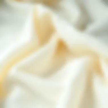 Close-up of soft cotton fabric showcasing texture and quality