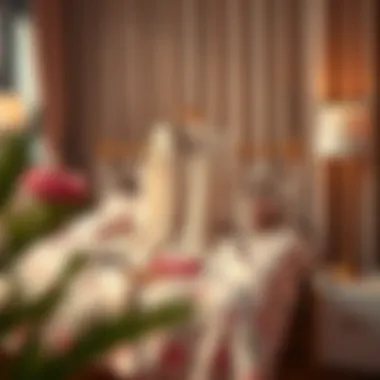 Stylish arrangement of nightgown with accessories for a chic look