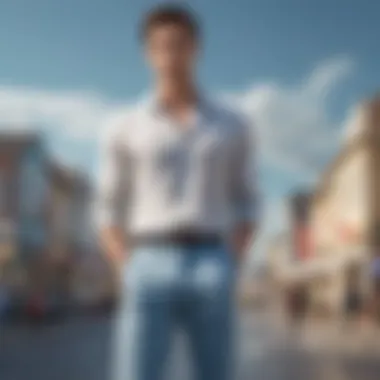 Casual Elegance: Styling Ice Silk Pants Stylish outfit featuring ice silk pants styled for a casual outing