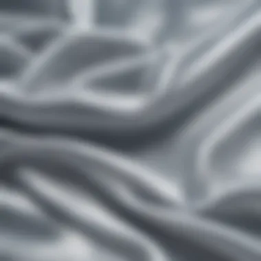The Luxurious Texture of Ice Silk Fabric Close-up view of ice silk fabric showcasing its texture and sheen