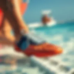 Stylish swim footwear designed for aquatic activities