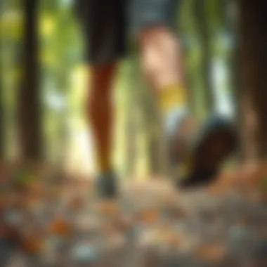 User enjoying outdoor activity wearing Merrell non-slip shoes