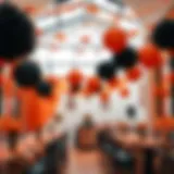 Exploring Orange and Black Party Decorations Introduction