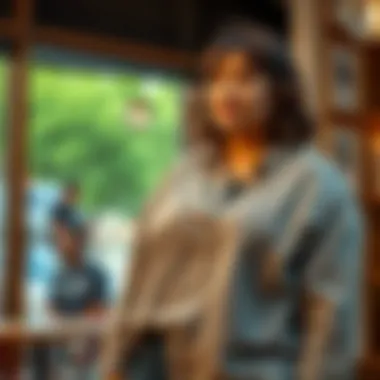 Comfortable and versatile plus size cotton shirt in casual setting