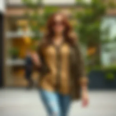 Fashionable layering with plus size cotton shirts for diverse looks