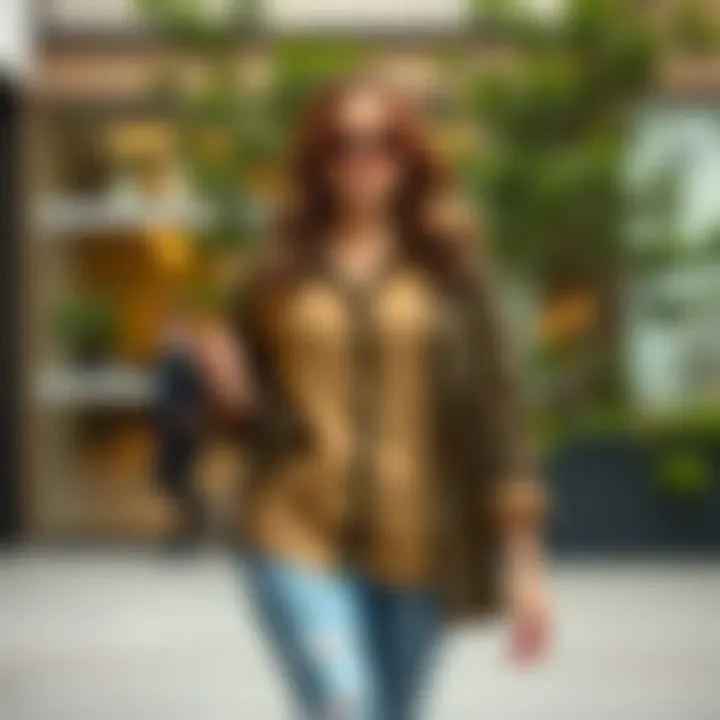 Fashionable layering with plus size cotton shirts for diverse looks