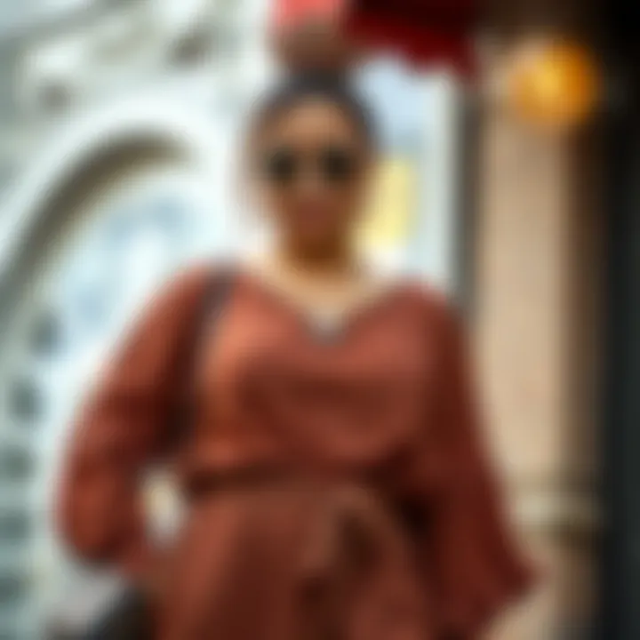 Accessorized plus size harem pants jumpsuit for a chic look