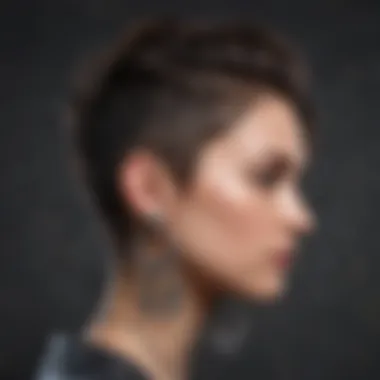 An artistic arrangement of punk earrings against a textured backdrop