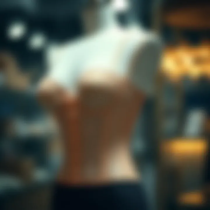 Elegant shapewear with bum pads displayed on a mannequin