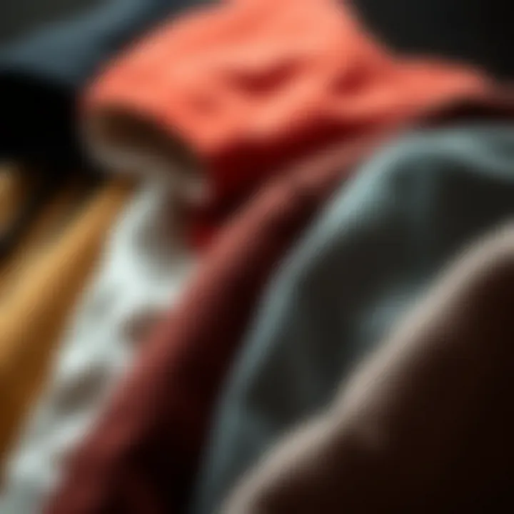 Fabric Choices for Hoodies Different fabric swatches of hoodies, highlighting texture and choice.