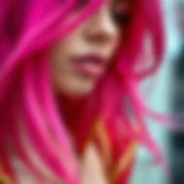 Vibrant Color Details of the 14 Inch 613 Wig Close-up of the vibrant color of the 14 inch 613 wig