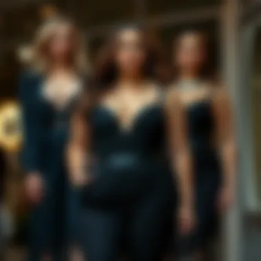 Diverse styling options for plus size corset jumpsuits