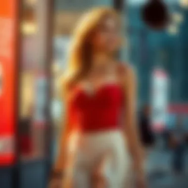 Modern Chic: The Red Bustier in Today's Fashion Contemporary red bustier styled with a modern outfit