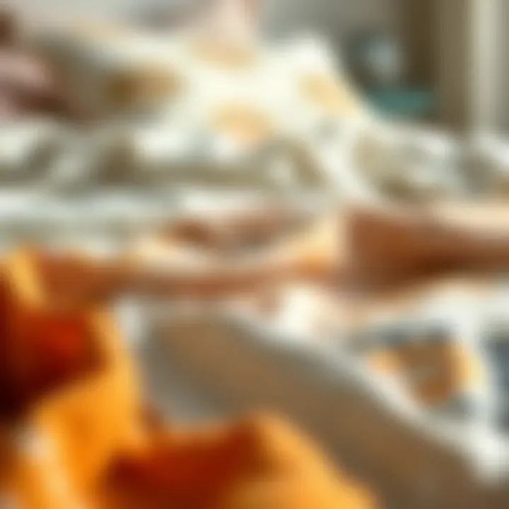 Close-up of sustainable materials used in boho duvet covers, highlighting eco-friendly fabrics