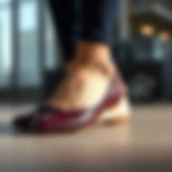 Variety of material choices for ballet flats