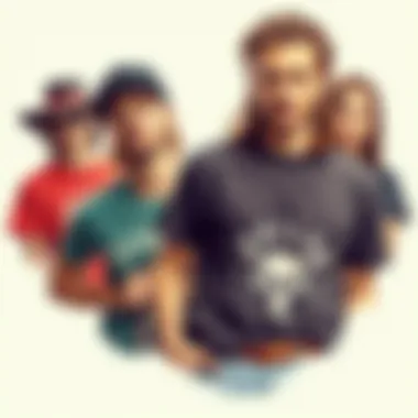 Diverse Styles Reflecting Individuality in Deadwood T-Shirts A collage of various deadwood t-shirt styles reflecting individuality