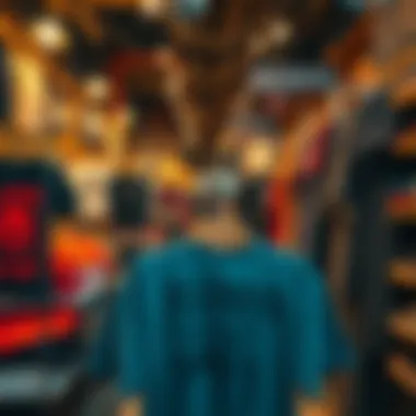 Marketplace of Deadwood T-Shirts and Contemporary Fashion Trends A marketplace displaying an array of deadwood t-shirts