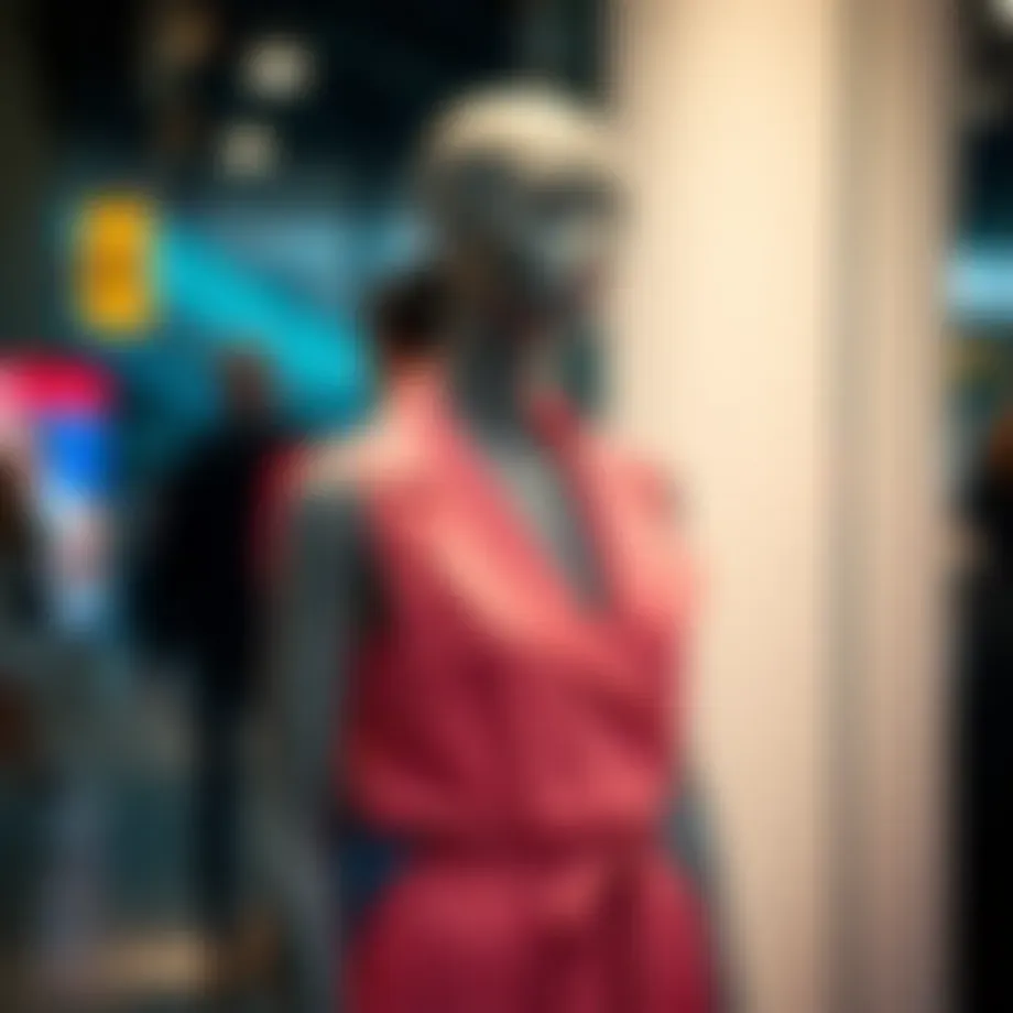 Elegant clear plastic mannequin showcasing modern fashion