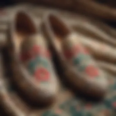 Historical examples of embroidered loafers