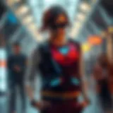 Innovative design of a music vest showcasing technology integration