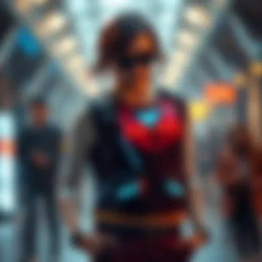 Innovative design of a music vest showcasing technology integration