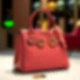 Elegant grommet detailed handbag showcasing fashion versatility