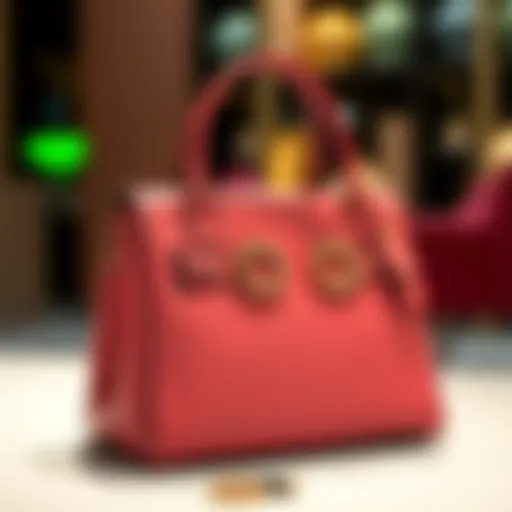 Elegant grommet detailed handbag showcasing fashion versatility