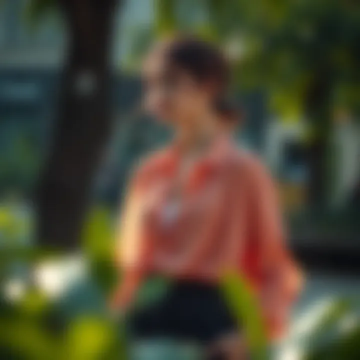 Sustainable fashion elements associated with long sleeve chiffon jackets