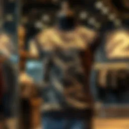 Stylish camo tank top displayed on a mannequin