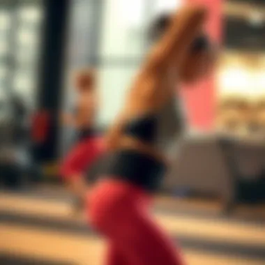 A person engaging in a workout while wearing a waistline trimmer belt