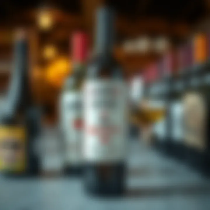 A collection of humorous wine stickers showcasing creative designs