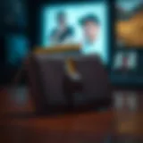 Elegant design of a large wallet for credit cards
