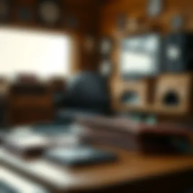 Interior layout showcasing credit card organization