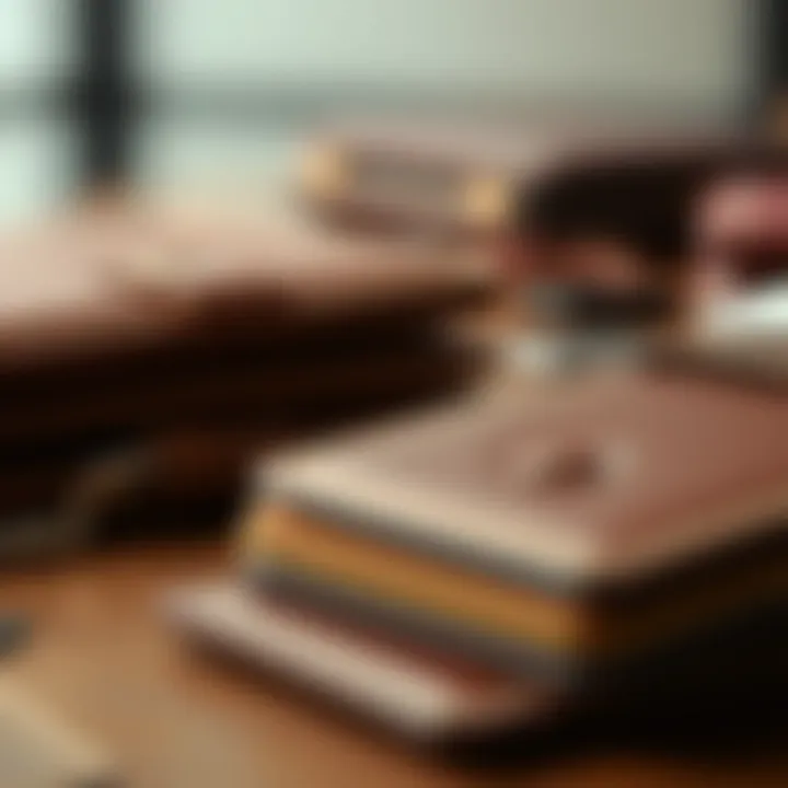 Different materials used in large wallets